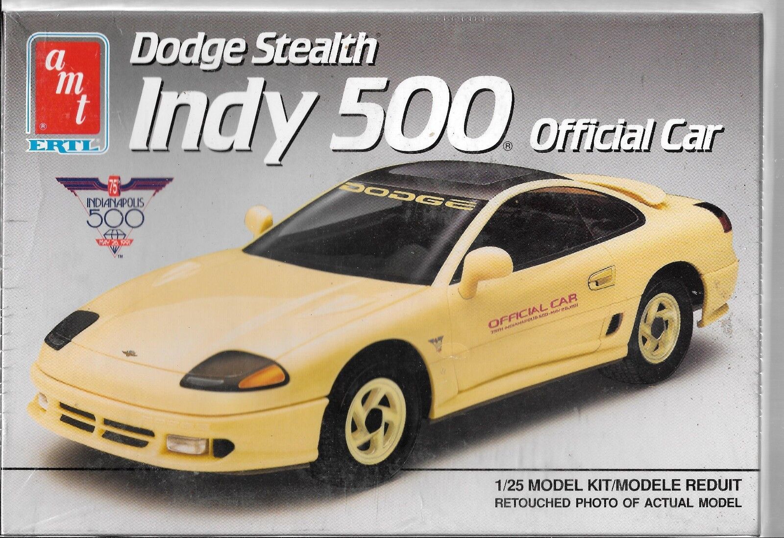 Fabbrica Sigillato AMT Dodge Stealth Indy 500 Ufficiale Auto 1991 IN 1/25 6806