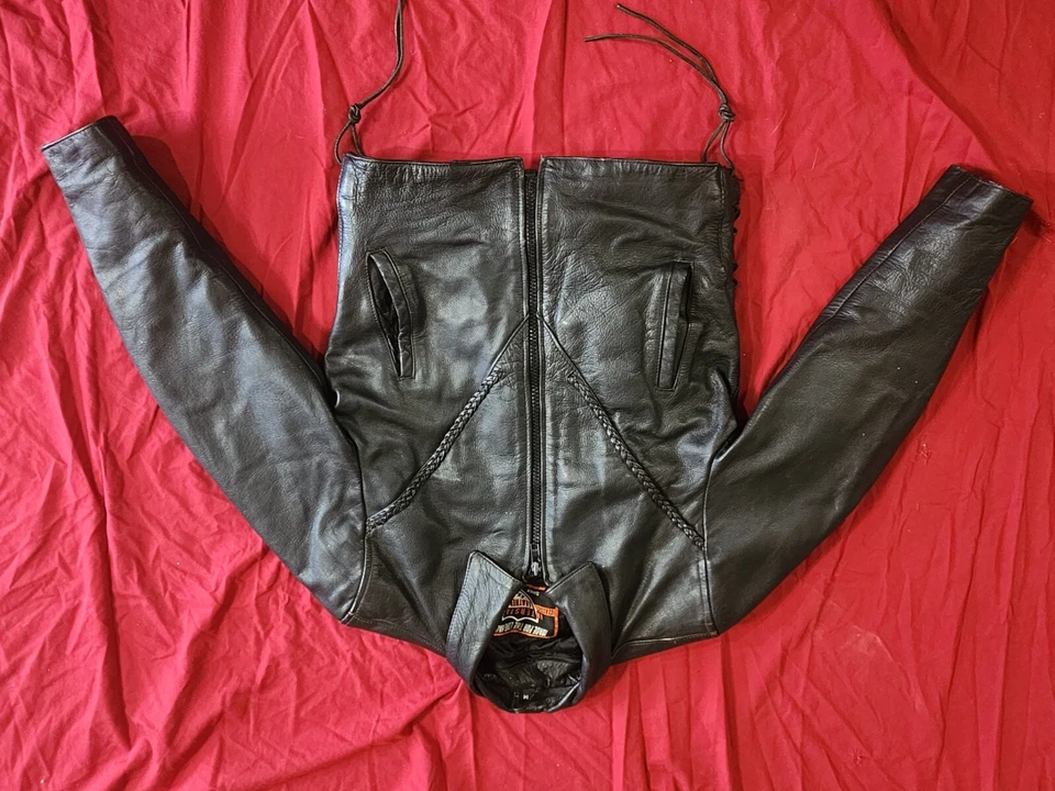 interstate classic leathe origanals medium leather jacket - Image 3 of 3