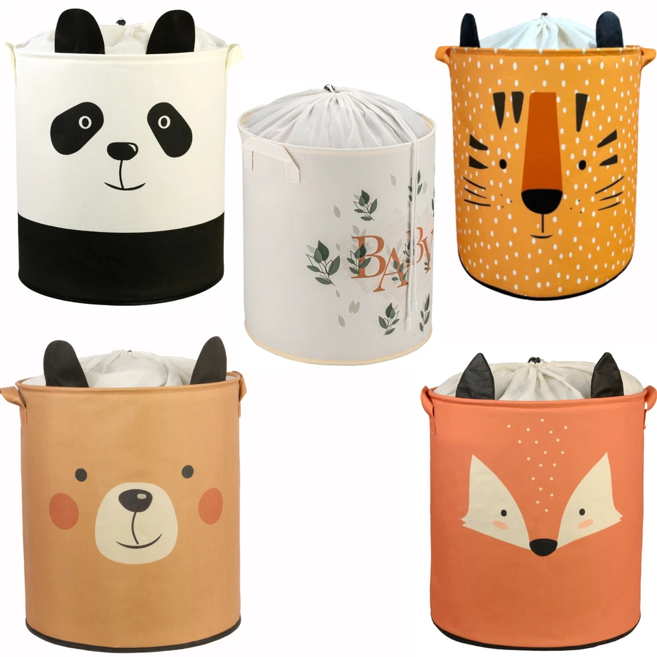 Wäschekorb Faltbarer Aufbewahrungskorb, Organizer für Kinderzimmer Babyzimmer - Bild 2 von 2