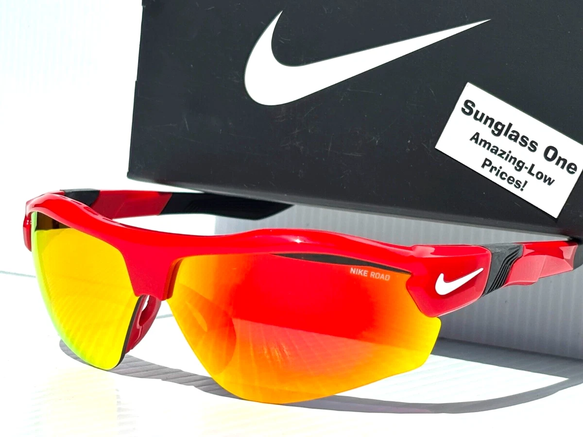 NEW Nike SHOW X3 University Red Frame Red Mirror Road Tint