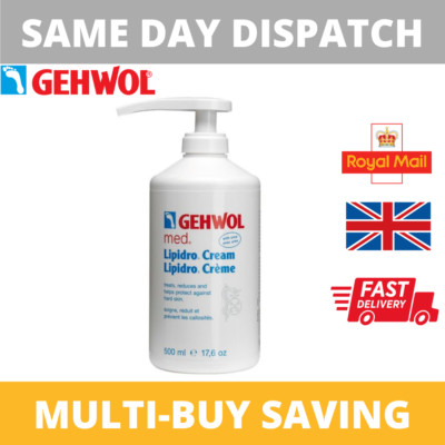 Gehwol Med Lipidro Fußcreme 500ml Spender | Empfindliche Haut Intensivpflege