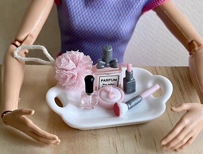 Pcs Lot Set Dollhouse Barbie Beauty Facial Lipstick makeup Nail Polish  Perfume - Main Image