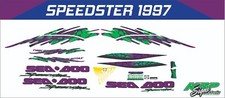 SEADOO SPEEDSTER 1997 GRAPHICS /DECAL / Sticker KIT PURPLE, GREEN CUSTOM