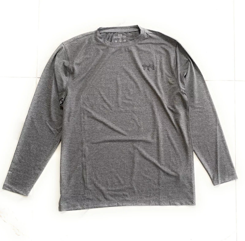 TYR Men's Long Sleeve Sun Shirt UPF 50+ - Picture 2 of 19