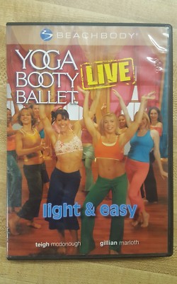Yoga Booty Ballet: Light & Easy ''Live''  (DVD, 2005, Beach Body)