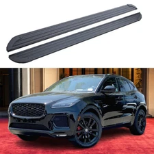 2PCS Running Boards Side Steps Fit Jaguar E-Pace 2017-2025 Fixed Pedals Nerf Bar
