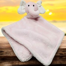 Little Beginnings Small Baby Security Blanket Lovey Plush Light Pink Elephant