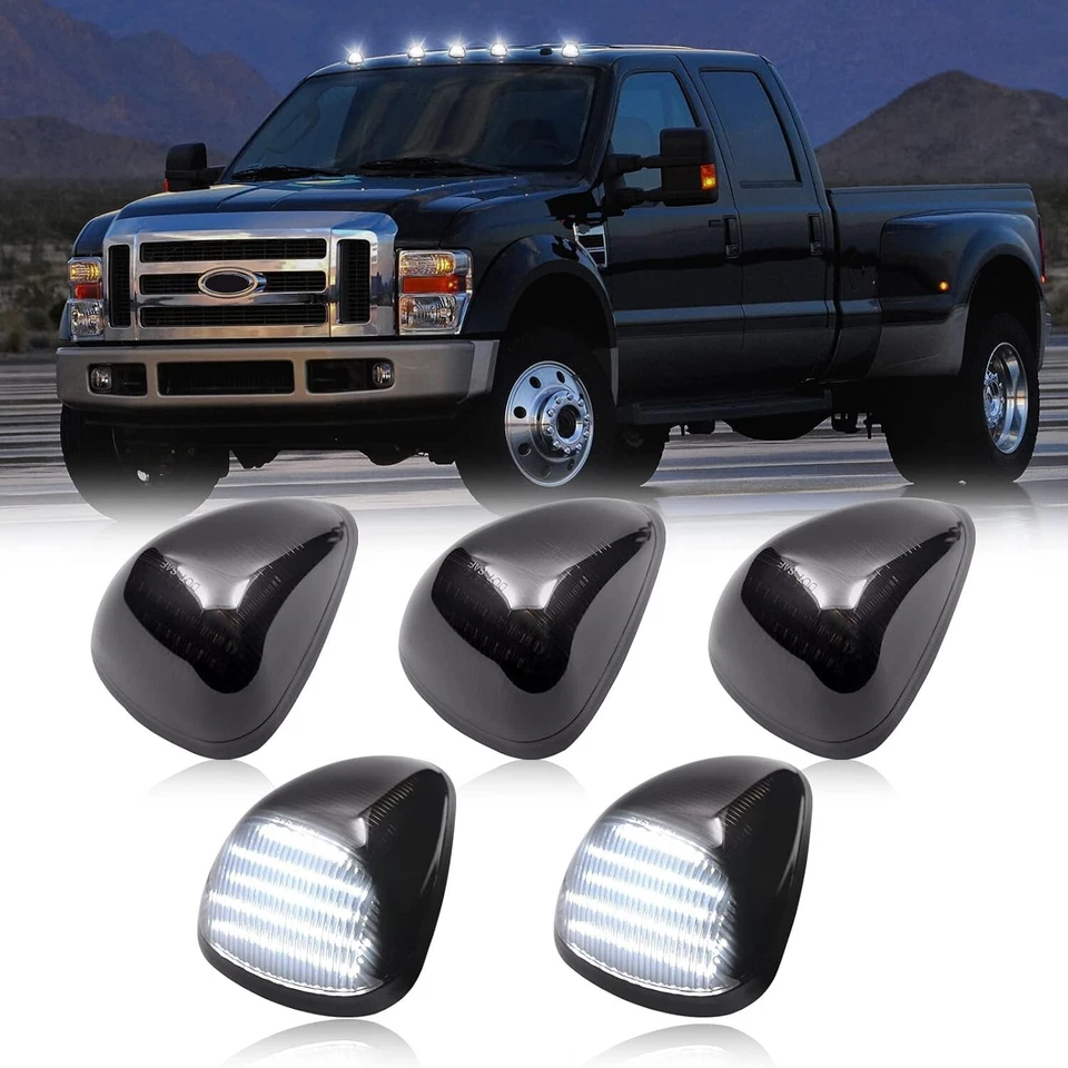 Tercera luz de freno 6XLED + marcador de techo de cabina para 99-16 Ford F250 F350 Super Duty Cargo Foto 2 de 4