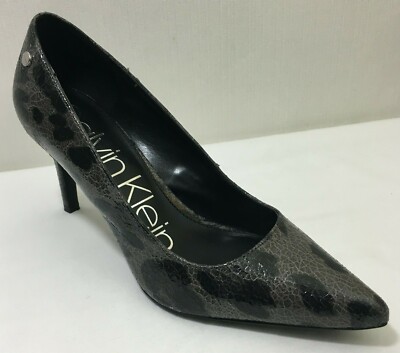 Calvin Klein Shoes Women's Size Nilly Snakeskin-print Stiletto