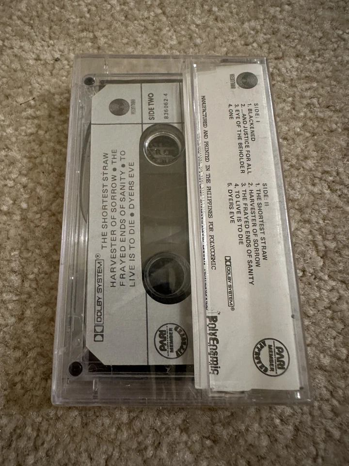 Metallica Cassette Philippines Tape Sealed And Justice For All Foto 2 de 2