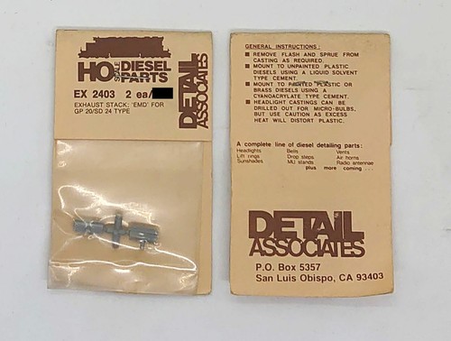 DETAIL ASSOCIATES American HO Scale Detailing Parts - Multi Listing - Picture 140 of 203