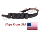 UK 1903 Pattern Leather Cavalry Bandolier 5 Five Pocket - REPRO. JAWA COSTUME