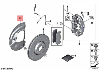 Genuine BMW X5 M X6 F95 F96 SAC SAV PROTECTION PLATE 34108074294 
