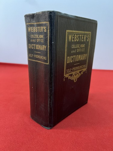 VINTAGE 1934 WEBSTERS COLLEGE, HOME and OFFICE DICTIONARY SELF-PRONOUNCING - Imagen 4 de 15