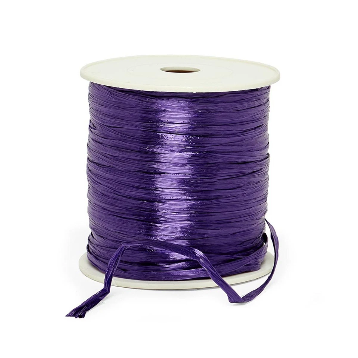 Purple Raffia Purple Pearlized Raffia Ribbon 1 4in. x 100 Yds pm4434980