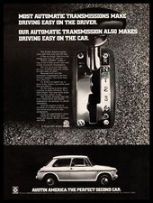 1970 Austin America 1300 60 Hp Automatic Transmission Vintage Austin-mg Print Ad