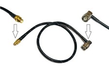 50cm RG58 SMA FEMALE to TNC Male ANGLE Coaxial cable High Quality from USA