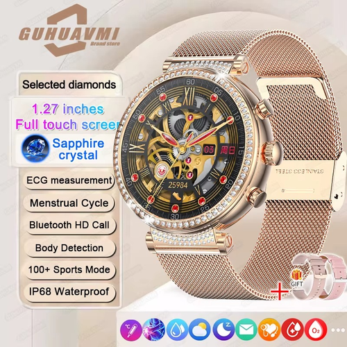 Female Health Smart Watch for Women Health Full Touch Screen Female cycle Remind - Afbeelding 3 van 16