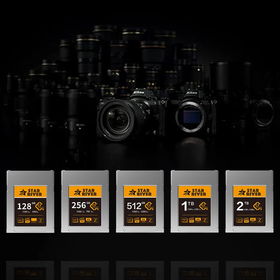 CFexpress Type B Memory Card 128GB 256GB 512GB 1TB 2TB 4K 8K RAW Video For Nikon - Image 4 of 4