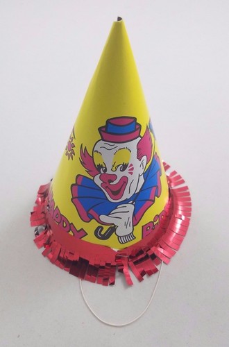 Vintage Circus Clown Happy Birthday 
