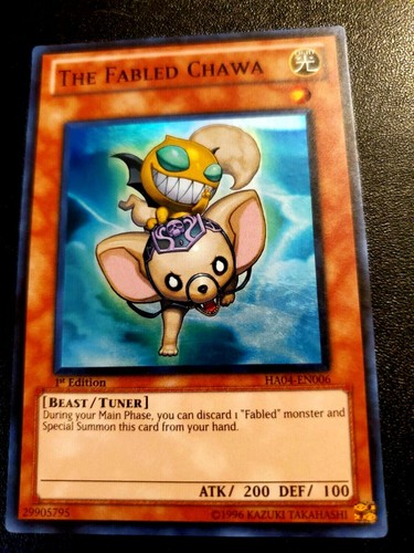 Yugioh 1 The Fabled Chawa Super Rare 1st Ed Ha04 En006 Ebay