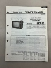 Sharp 19KP55 Original Service Manual Free Shipping