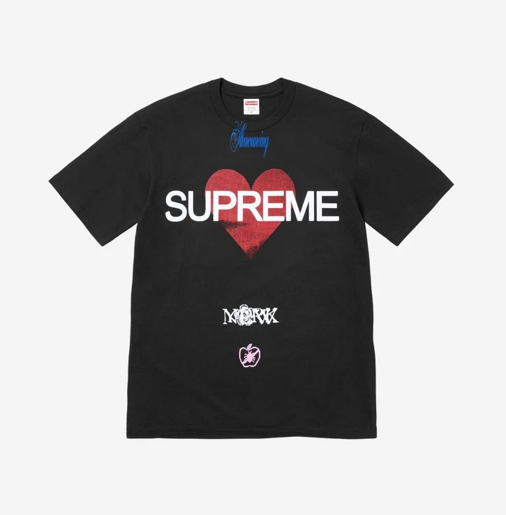 T shirt Supreme Annonceur Noir 25SS 100%Authentique