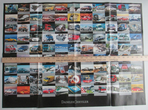 Daimler Chrysler POSTER from 1998 Launch of DC              C63