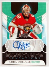  2020-21 Upper Deck Signature Sensations #SSCD Chris Driedger AUTO - PANTHERS