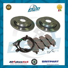 KIT DISCOS DE FRENO TRASEROS, PASTILLAS Y SENSOR, JUEGO PARA LAND ROVER DISCOVERY 3 TDV6 Y V8