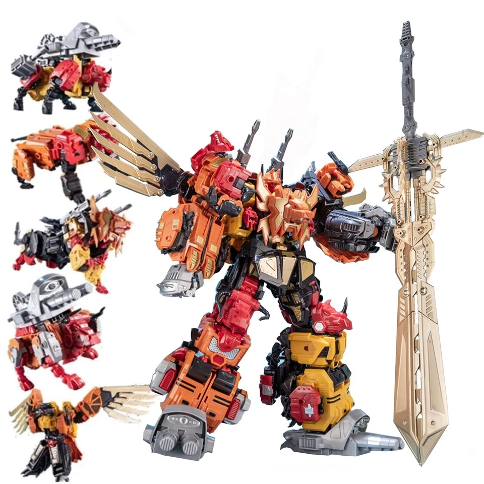 J.B 5in1 G1 Predaking Combination 18in 45cm Oversized Action Figure Toy Gift - Image 2 of 4