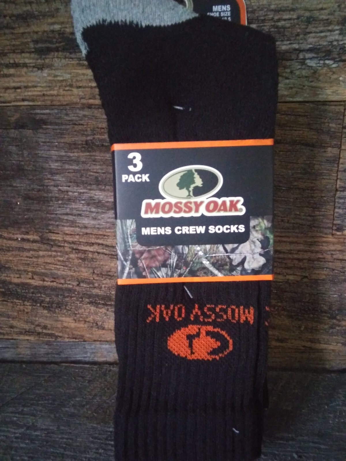 MOSSY OAK MENS CREW SOCK PACKAGE OF 3 eBay