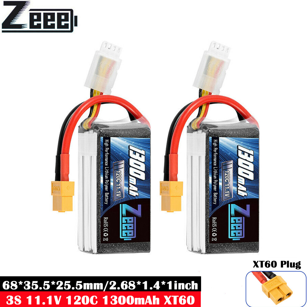 YUNIQUE NEDERLAND 1 Lipo HRB Battery Stuk 11.1V 1300mAh 90C 3S met XT60 Plug voor FPV Racing RC Quadcopters Helikopters Vliegtuigen Multi-Motor Hobby
