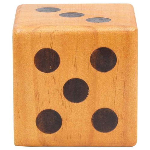 Giant Yard Dice Set 6 pcs Solid Pinewood vidaXL - Picture 4 of 6