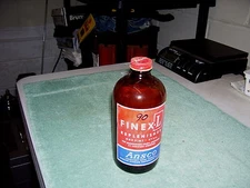 Vtg Brown Glass Bottle Ansco FINEX-L Photographic Chemical Duraglas 1952