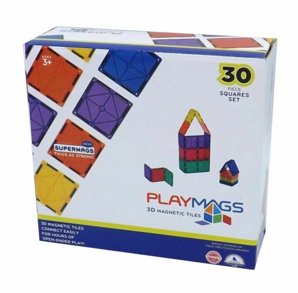 plastic magnetic building squares