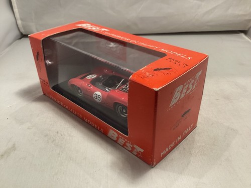 MODEL BEST 1:43 9175 LOLA T70 SPYDER #35. BOXED WITH SLEEVE - Picture 12 of 12