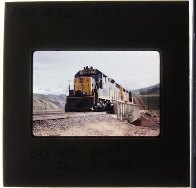 Orig Slide ATSF Santa Fe GP35 3365 GP30 3270 Caliente CA 14Jan1978 | eBay