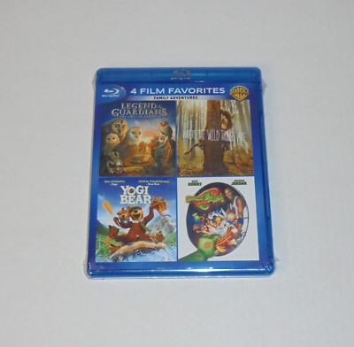 4 Film Favorites Legend Guardians Yogi Bear Space Jam Blu-Ray *NEW & SEALED*