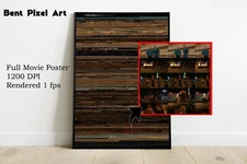 The Big Lebowski Abstract Full Movie Print - Whole Movie Poster FMP7