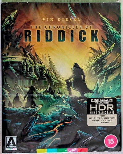 The Chronicles of Riddick Limited Edition 3x 4K UHD Blu-ray + Slipcase Brand New