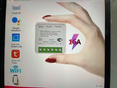Mini Wifi Smart Switch 2-Wege-Steuerung Tuya 16 A