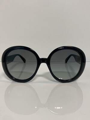 NIB Gucci GG0712S 001 Black Bold Round Woman display picture 1