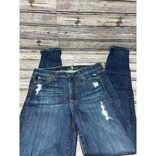 7 For All Mankind Women  s Jeans The Skinny Distressed Size 27