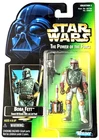 Star Wars Boba Fett POTF2 Green Card  NO Holorgam Variant 3.75 Action Figure