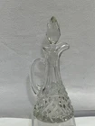Waterford Crystal clear glass cruet with a stopper. Vintage serve oil, vinegar