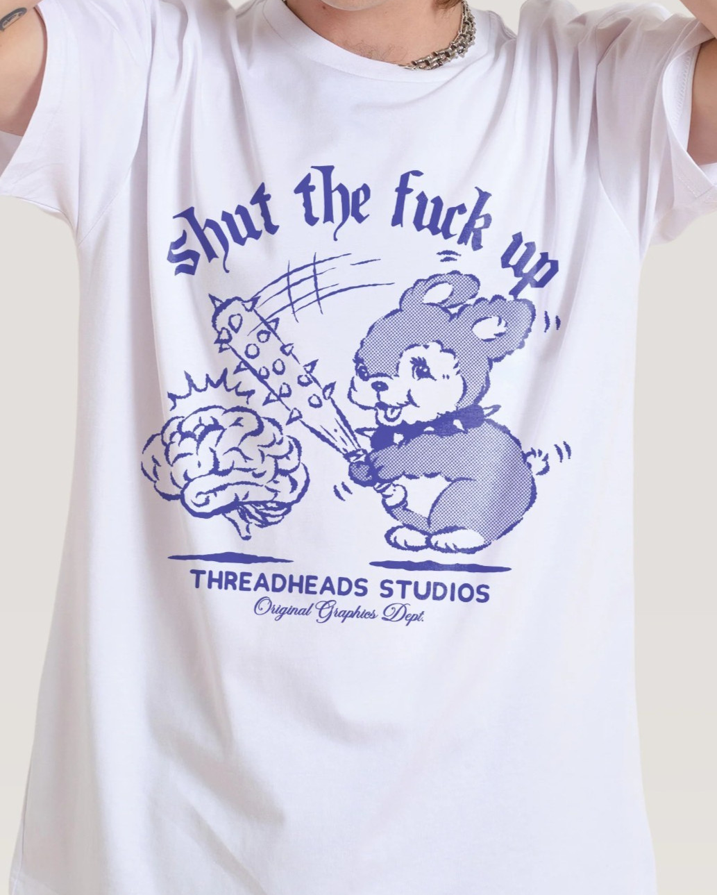Shut The F Up T Shirt Funny Sarcastic Graphic Tee Rude Humor Mens Women Gift