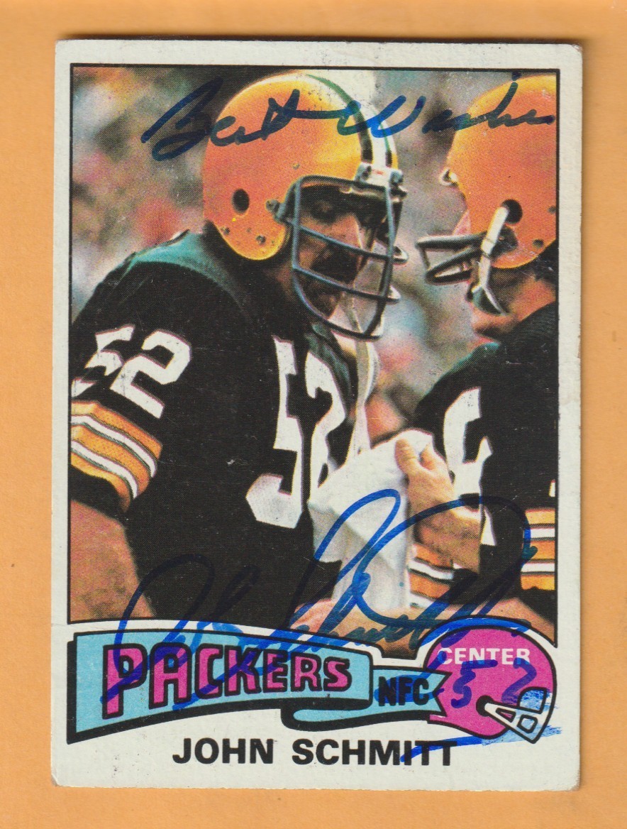 John Schmitt Green Bay Packers AUTO Signed 1975 Topps South Orange New Jersey