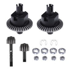 For HSP 1/10 RC Car Metal Front & Rear Differential Gear Kit Accessories