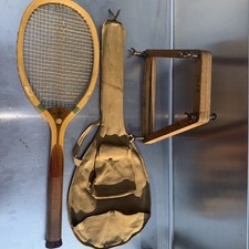 Antique Wright Ditson Wood Tennis Racquet Model Longwood